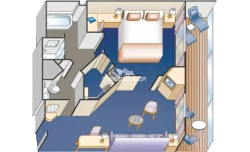 Sun Princess II Mini-Suite Balcony Layout