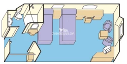 Sun Princess II Oceanview Layout