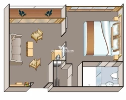 Viking Aegir Veranda Suite Layout