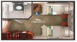 Norwegian Dawn Oceanview Layout