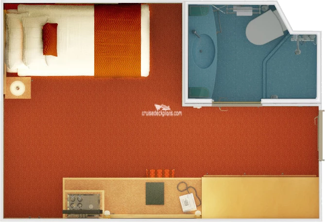 Carnival Magic Small Interior cabin floor plan