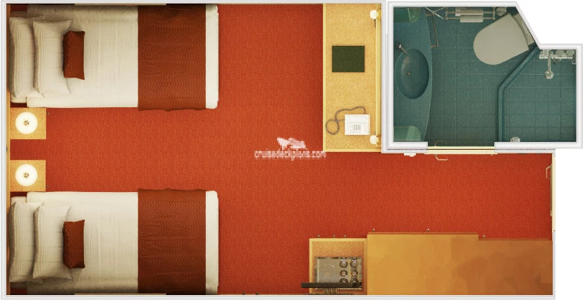 Carnival Magic Interior cabin floor plan