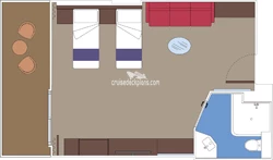 MSC Seaside Yacht-Club-Deluxe Layout