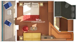 Carnival Freedom Suite Layout
