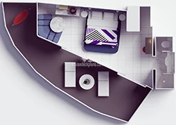 Corner-Suite floor plan
