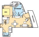 Forward-Facing Deluxe Penthouse diagram
