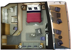 Queen Victoria Queens Suite Layout