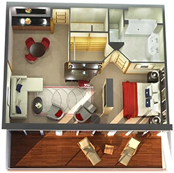 Penthouse floor plan