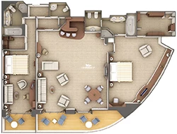 Silver Shadow Grand Suite Layout