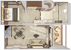 Courtyard Penthouse floor plan