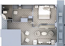 Silver Wind Medallion Suite Layout
