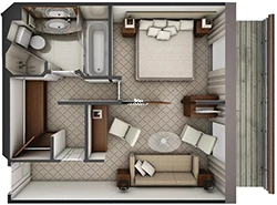 Silver Explorer Larger Suite Layout