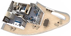 Aqua Theater Suite floor plan