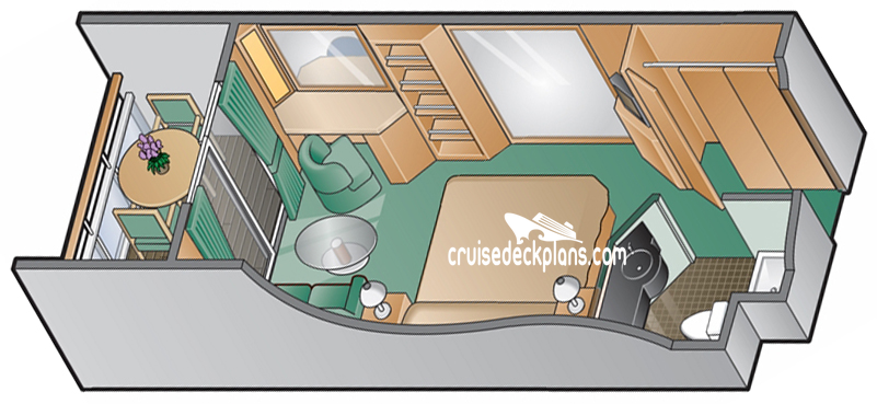 Celebrity Constellation Concierge Class cabin floor plan Celebrity Constellation Concierge Class cabin floor plan