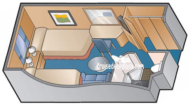 Celebrity Constellation Oceanview cabin floor plan Celebrity Constellation Oceanview cabin floor plan