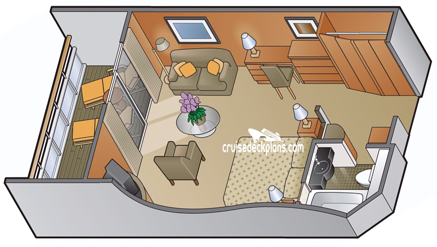 Celebrity Constellation Sky Suite cabin floor plan Celebrity Constellation Sky Suite cabin floor plan