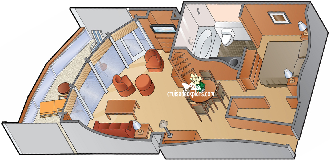Celebrity Constellation Celebrity Suite cabin floor plan Celebrity Constellation Celebrity Suite cabin floor plan