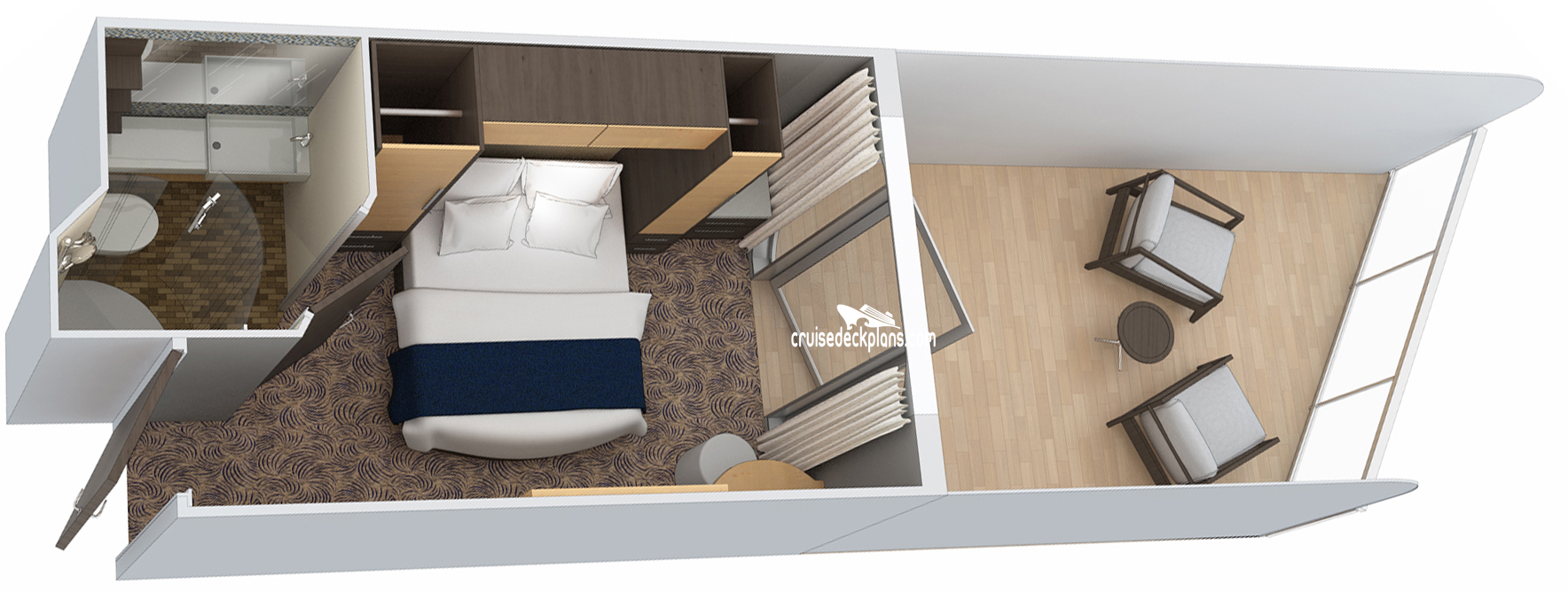 Quantum of the Seas Studio cabin floor plan Quantum of the Seas Studio cabin floor plan