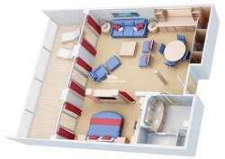Oasis of the Seas Owners Suite Layout