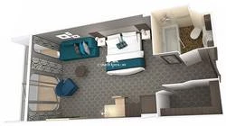 Oasis of the Seas Junior Suite Layout