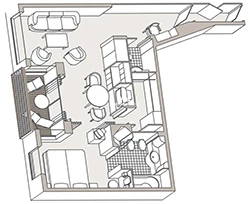 Seven Seas Voyager Voyager Suite Layout