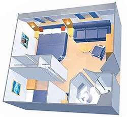 Voyager of the Seas Family Oceanview Layout