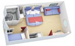 Allure of the Seas Family Oceanview Layout