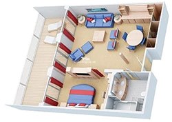 Oasis of the Seas Grand Suite Layout
