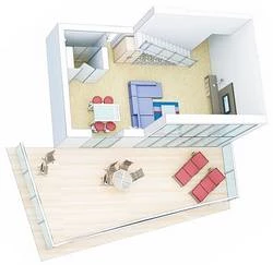 Sky Loft Suite floor plan