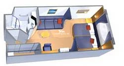 Enchantment of the Seas Oceanview Layout