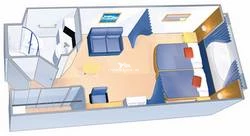 Liberty of the Seas Larger Oceanview Layout