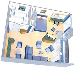 Mariner of the Seas Owners Suite Layout