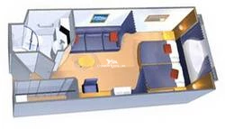 Monarch of the Seas Superior Oceanview Layout