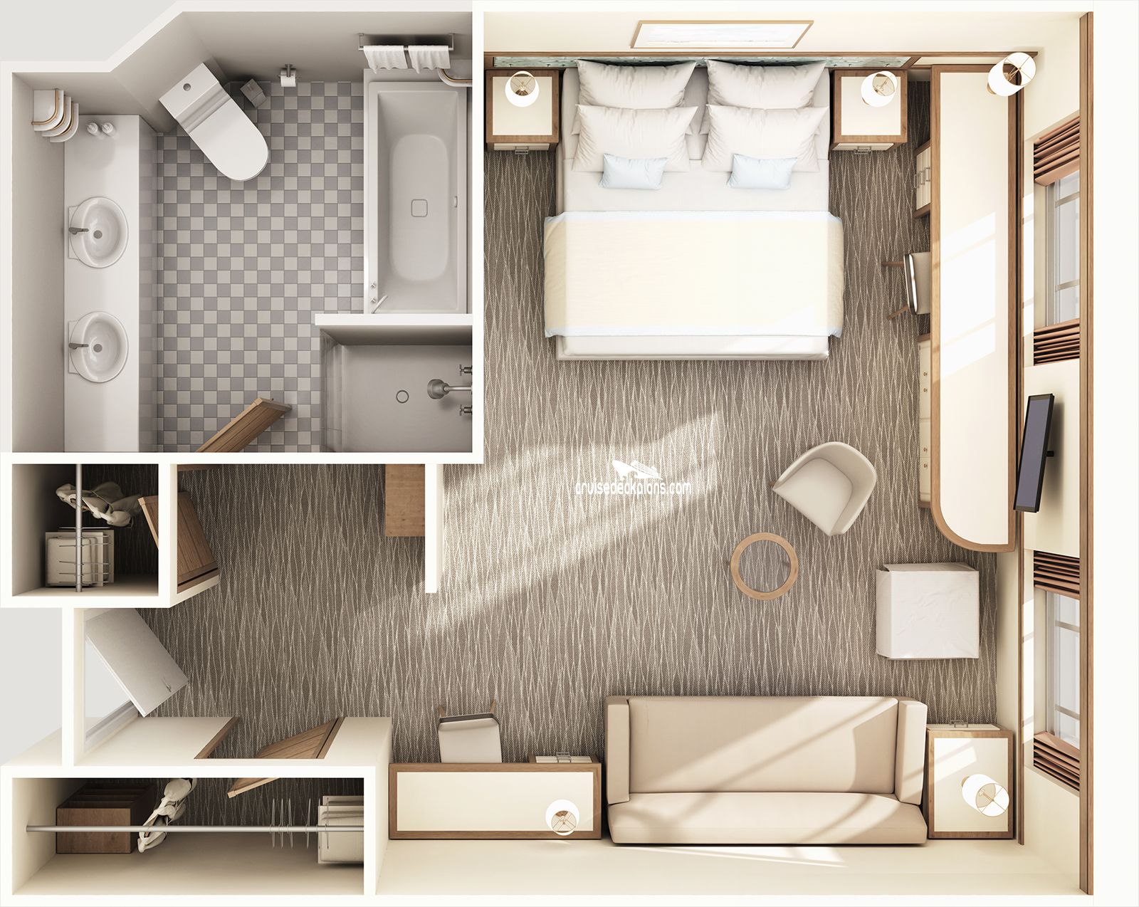 Carnival Adventure Window cabin floor plan Carnival Adventure Window cabin floor plan