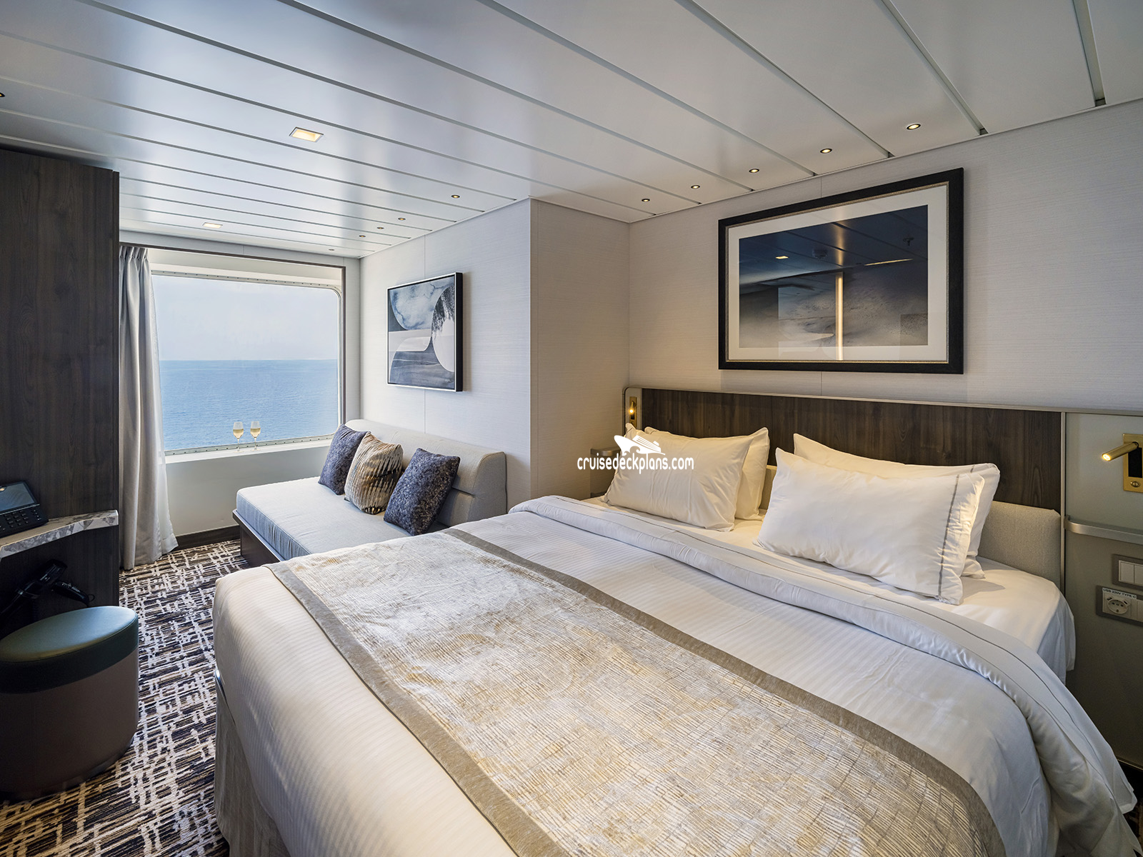 Norwegian Epic Oceanview cabin floor plan Norwegian Epic Oceanview cabin floor plan