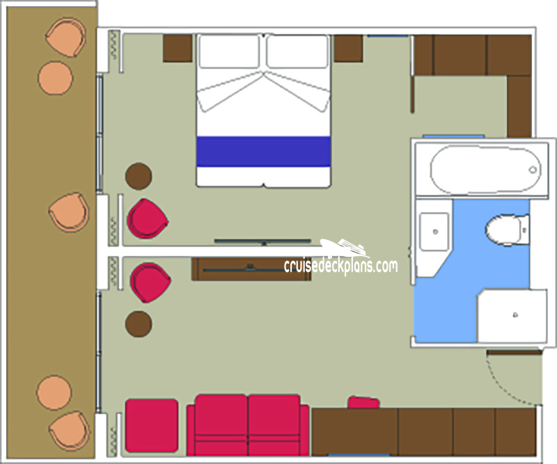 MSC Magnifica Family cabin floor plan MSC Magnifica Family cabin floor plan