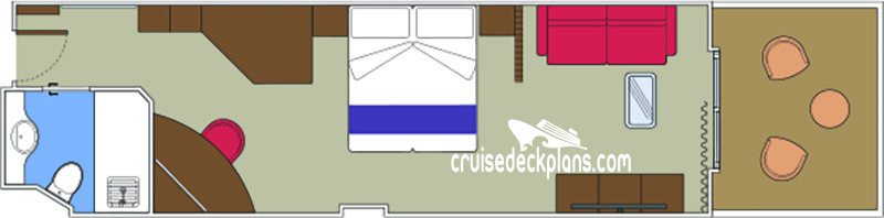 MSC Magnifica Deluxe cabin floor plan MSC Magnifica Deluxe cabin floor plan