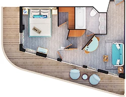 Corner floor plan