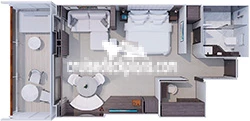 Deluxe Penthouse Suite diagram