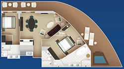 Concierge 1-Story Royal Suite diagram