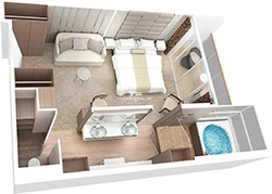 Azamara Onward Spa Suite Layout