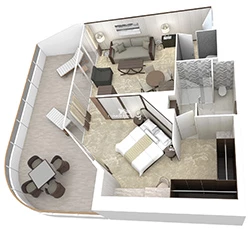 Azamara Journey Penthouse Suite Layout