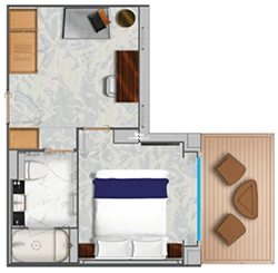 Triple Premier Verandah Suite diagram