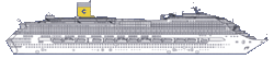 Costa Favolosa deck plan profile