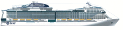 MSC Bellissima deck plan profile