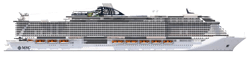 MSC Seaview deck plan profile