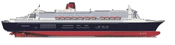 Queen Mary deck plan profile