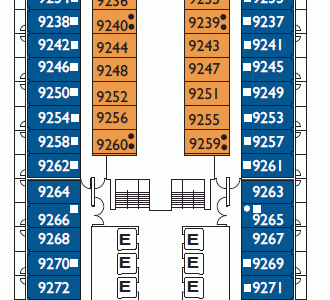 Ovation of the Seas Cabin 9246 - Category 2C - Ocean View Stateroom with  Large Balcony 9246 on