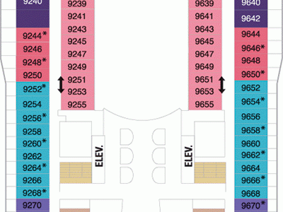 Ovation of the Seas Cabin 9246 - Category 2C - Ocean View Stateroom with  Large Balcony 9246 on